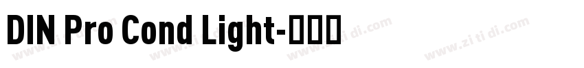 DIN Pro Cond Light字体转换